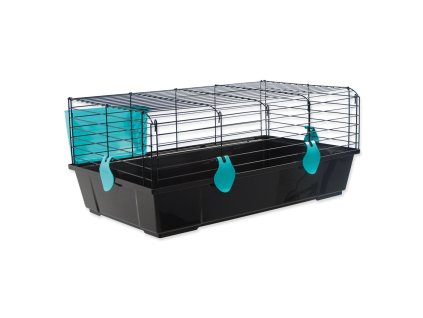 Cage Small Animals Michal black, blue equipment 100x55x39cm