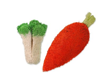 Small Animals food toy carrot and broccoli 2pcs