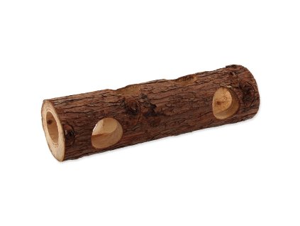 Small Animals Shelter Tree Trunk Wooden 7x30cm