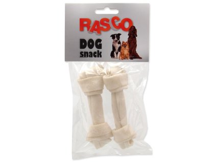 Pochúťka Rasco uzol byvolí biely 11cm 2ks
