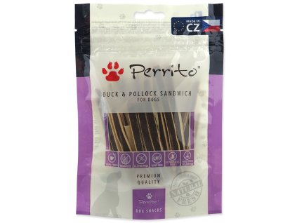 Perrito duck and cod sandwich treat 100g