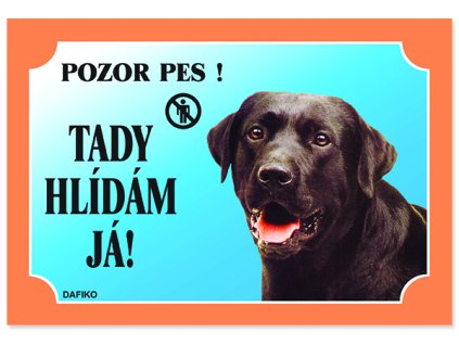 Tabulka DAFIKO labradorský retriever černý