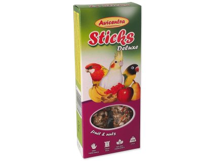Avicentra Deluxe small parrot bar, with fruit and nuts 2pcs