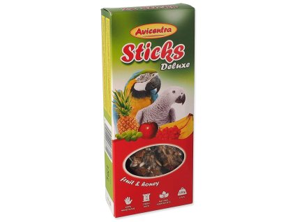 Avicentra Deluxe large parrot bar, with fruit and honey 2pcs