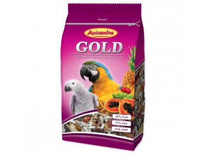 AVICENTRA Gold pro velké papoušky 850 g