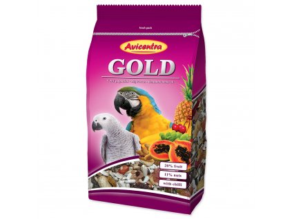 AVICENTRA Gold pro velké papoušky - KARTON (5ks) 850 g