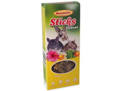 Tyčinka Avicentra Deluxe veľký hlodavec, s bylinkami 2ks