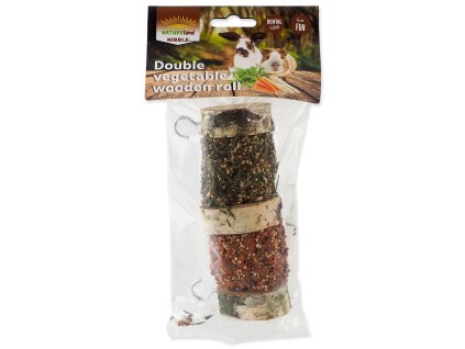 Pochúťka Nature Land Nibble valec dva druhy zeleniny 160g
