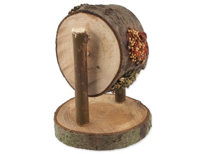 Nature Land Nibble round wooden treat filled with carrot, parsley and millet 200g