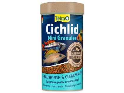 Feed Tetra Cichlid Mini Granules 250ml