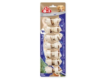 8in1 Delights chewy beef bone XS 7pcs