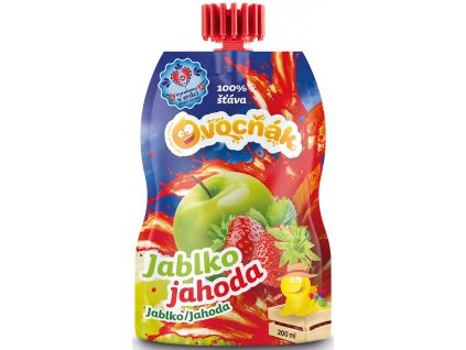 Mošt ovocný jablko-jahoda 200 ml OVOCŇÁK