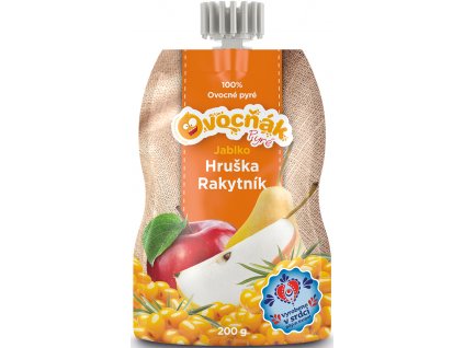 Kapsička Jablko-Hruška-Rakytník Ovocňák 200 g