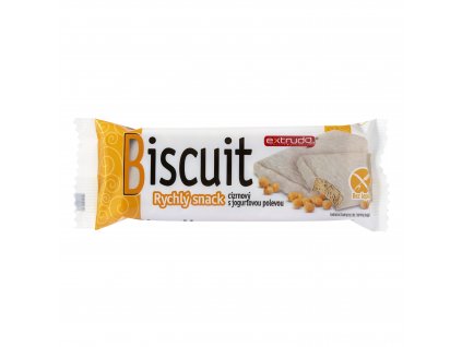 Biscuit Rychlý snack cizrnový v jogurtové polevě 24 g EXTRUDO