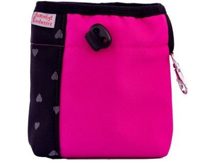 Softshell csemegedoboz Splendor 15x15 szív-sötét rózsaszín