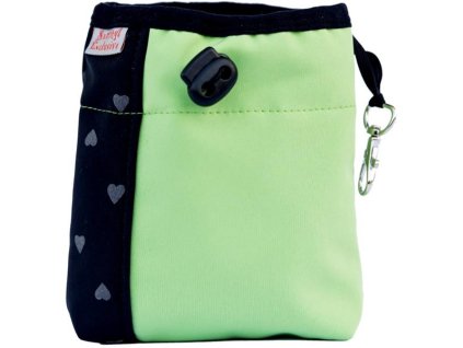 Softshell Splendor Leckerlibox 15x15 Herz-Grün