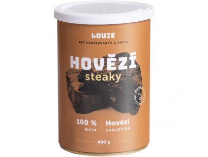 Louie konz. pro psy hovězí steaky 400 g