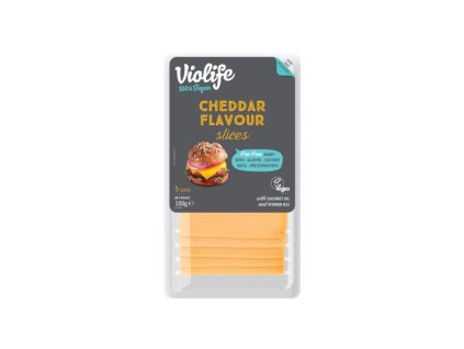 Cheddar flavored slices 100 g VIOLIFE