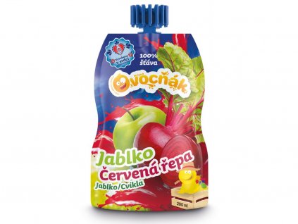 100% šťáva Ovocňák - jablko/červená řepa - 200ml