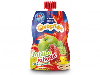 100% šťáva Ovocňák - jablko/jahoda - 200ml