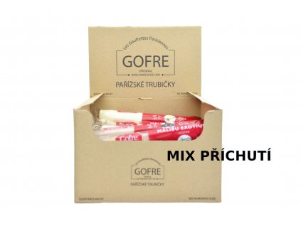 Pařížská trubička MIX PŘÍCHUTÍ (ruční výroba) - Gofre 30x30g (celý karton)