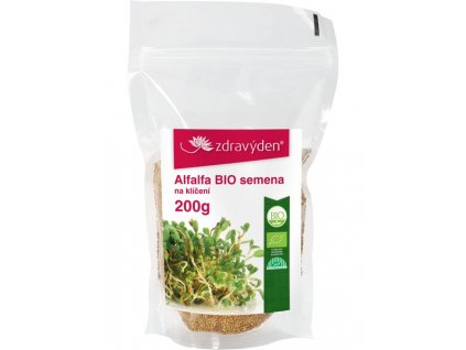Alfalfa BIO – semena na klíčení 200g  + Při koupi 12 a více kusů 3% Sleva