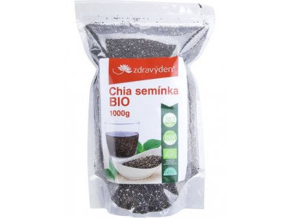Chia semínka BIO 1000g  + Při koupi 12 a více kusů 3% Sleva