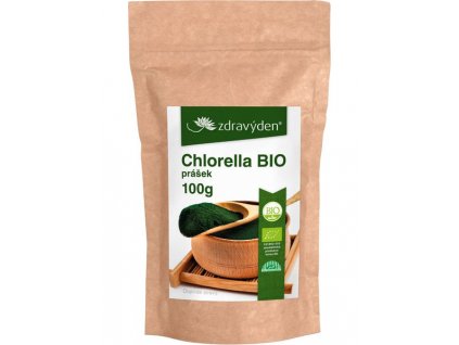 Chlorella BIO prášek 100g  + Při koupi 12 a více kusů 3% Sleva
