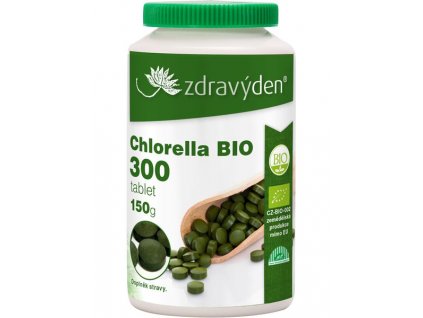 Chlorella BIO 300 tablet, 150g  + Při koupi 12 a více kusů 3% Sleva