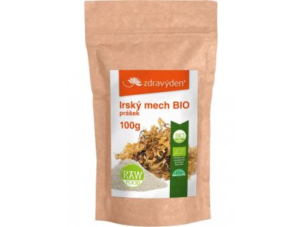 Irský mech BIO prášek 100g  + Při koupi 12 a více kusů 3% Sleva