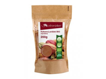 Organic cocoa powder, unroasted, 200g