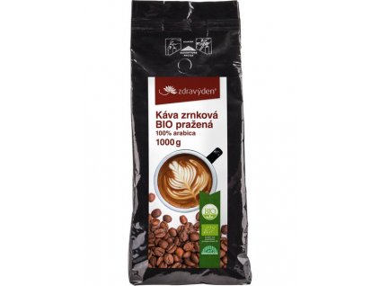 Roasted organic coffee beans 1000g