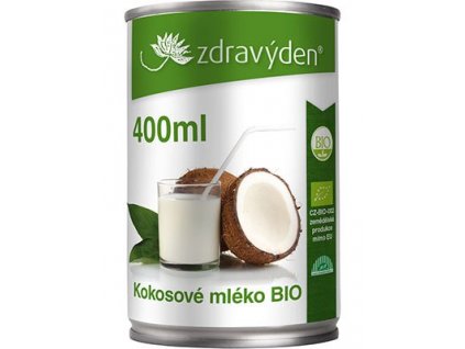 AKCE Kokosové mléko BIO 400ml. Min. trvan. do 3.5.25  + Při koupi 12 a více kusů 3% Sleva