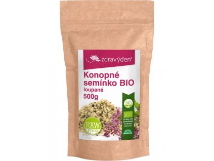 Konopné semínko BIO loupané 500g  + Při koupi 12 a více kusů 3% Sleva