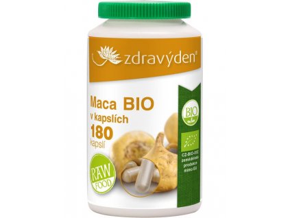 Maca BIO 180 kapslí  + Při koupi 12 a více kusů 3% Sleva