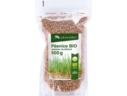 Pšenice BIO – semena na klíčení 500g  + Při koupi 12 a více kusů 3% Sleva