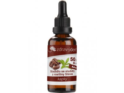 AKCIA Sladidlo kvapky 50ml, káva. Min. trvanl. 19.10.2025