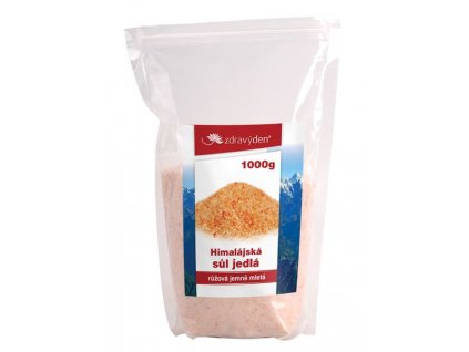 Soľ himalájska jedlá ružová jemne mletá 1000g