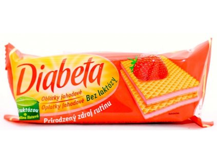 Napolitane cu capsuni cu diabet zaharat 60g PLH