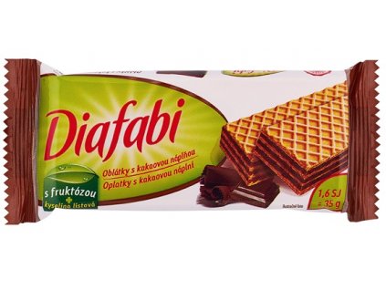 Diafabi Waffel mit Kakaofüllung 35g PLH
