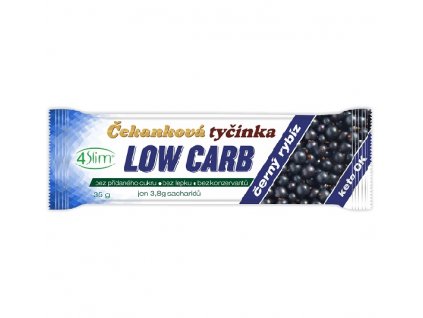 Tyčinka čekan. Low Carb čern. rybíz bezl. 35g 4SLIM