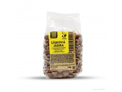 Hazelnut kernels in chocolate coating 1kg PROVITA