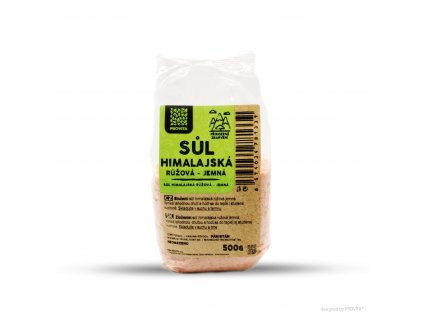 Sůl himalájská růžová jemná 500 g – PROVITA