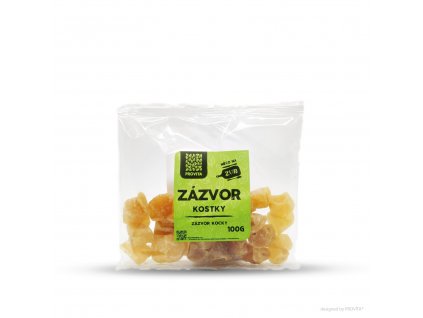 Zázvor kandovaný kostky 100 g – PROVITA