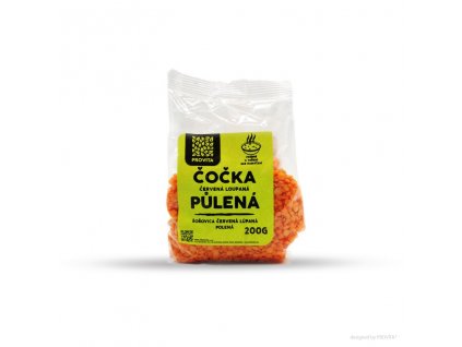 Čočka červená loup. půlená 200g PROVITA