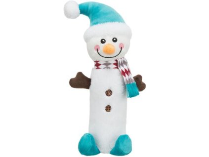 Xmas SNOWMAN, plyšový snehuliak s pet fliaš vo vnútri, 38 cm