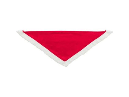 Xmas Neckerchief - set of 6 Christmas scarves, velvet, 55cm/75cm, red