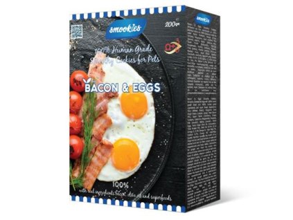 SMOOKIES Premium BACON - biscuiti cu bacon 100% calitate umana, 200g