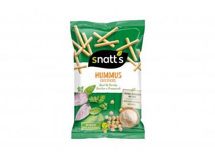 Pečený snack Hummus - bazalka, petržel - Snatt's 85g