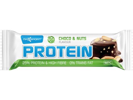 Tyčinka Protein čoko+oříšek bezl. 60g MAXSPORT